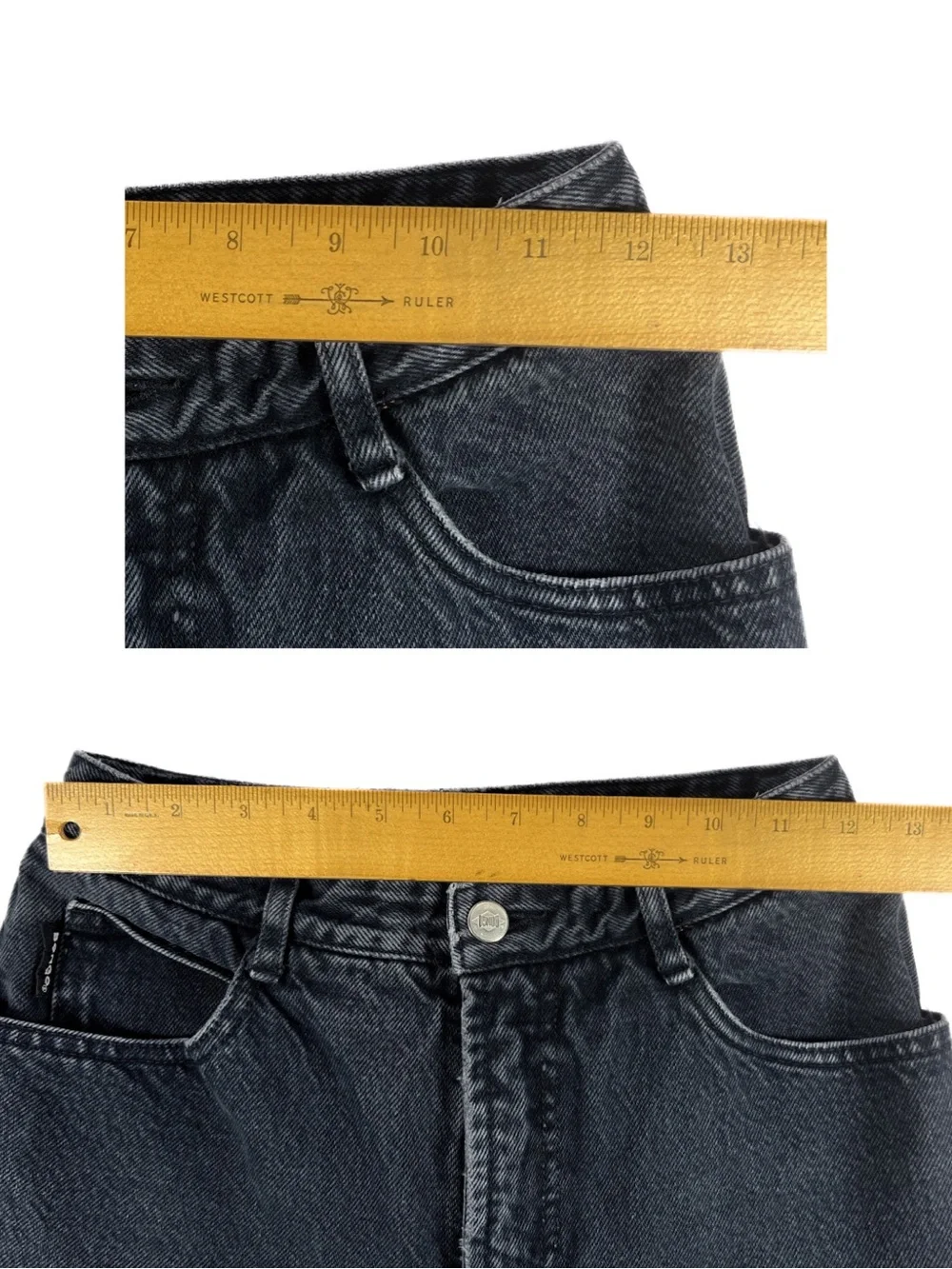 Vintage 90s Bongo Gene Montesano Black High Rise Mom Jeans Womens 7 USA